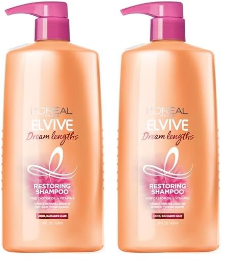 L'Oreal Paris Elvive Dream Lengths Shampoo and Conditioner Kit, Paraben Free, 1 kit