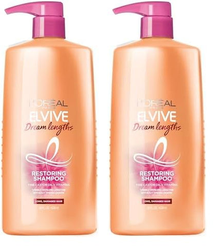L'Oreal Paris Elvive Dream Lengths Shampoo and Conditioner Kit, Paraben Free, 1 kit