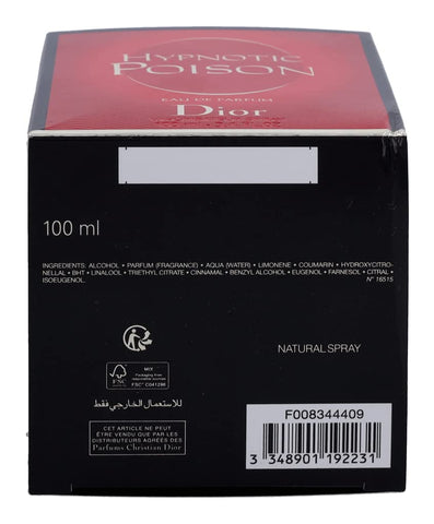 Dior Christian Hypnotic Poison Eau De Parfum Spray for Women, 3.4 fl. oz.