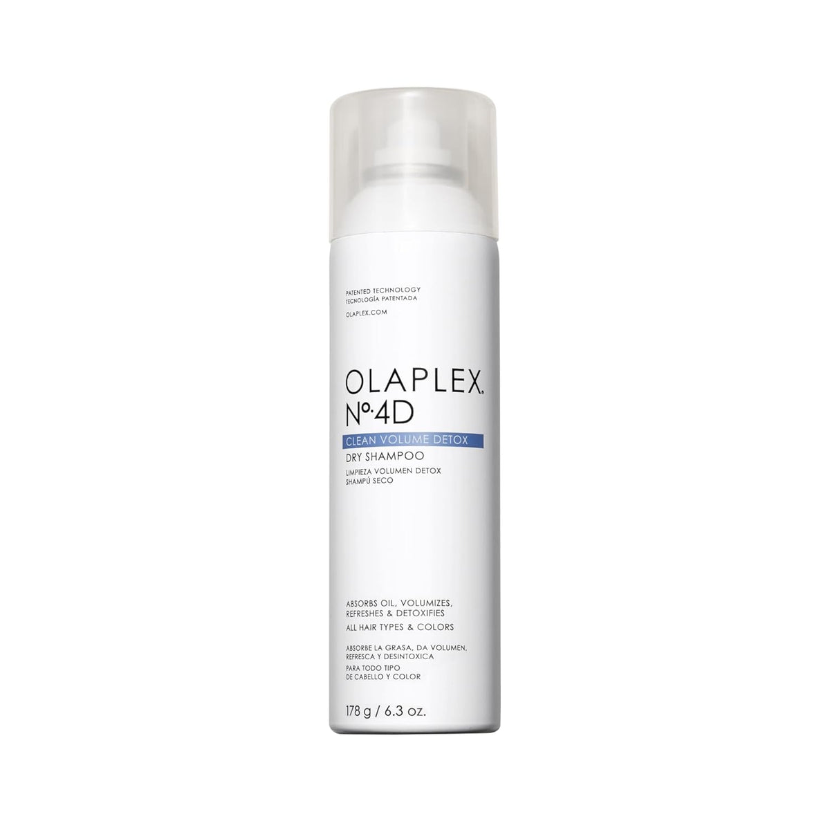 Olaplex No. 4D Clean Weightless Volume Dry Shampoo, Detoxifies Scalp, Neutralizes Odor, Leaves Hair Feeling Clean, For All Hair Types, 6.3 oz