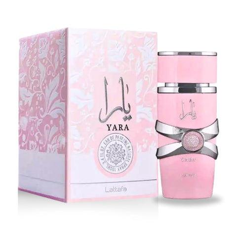 Lattafa Yara - Vanilla, Gourmand, Fruity, Floral - Eau de Parfum Long-Lasting Fragrance for Women, 3.40 Ounce / 100 ml