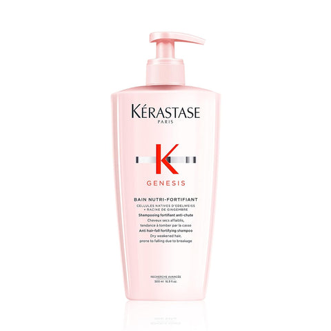 Kerastase Genesis Strengthening Nutri-Fortifiant Shampoo - For Weak or Damaged Hair, Detangles & Hydrates, For Normal to Dry Hair