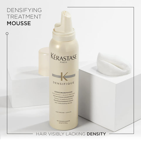 KERASTASE Densifique Mousse - Leave In Thickening Mousse, Adds Volume and Shine to Thinning Hair Types, With Hyaluronic Acid