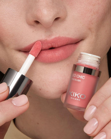 KIKO Milano So Chic Trio Blush 04, 3-In-1 Blush, Ideal For The Face, Eyes And Lips