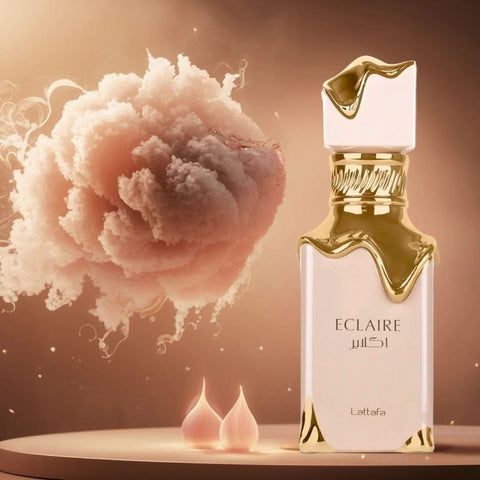Lattafa Eclaire - Vanilla, Caramel, Sweet, Floral - Eau de Parfum Long-Lasting Fragrance for Women, 3.40 Ounce / 100 ml