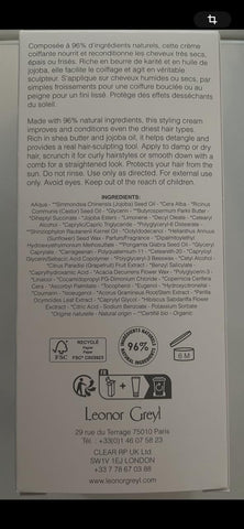 Styling Cream, 6- in 1 Hair Styler | Eclat Naturel by Leonor Greyl | Smooths Frizz, Defines Waves and Curls, Smooths Sleek Back Hair, Adds Shine, Conditions. 96% Natural Ingredients (1.7 Fl Oz)