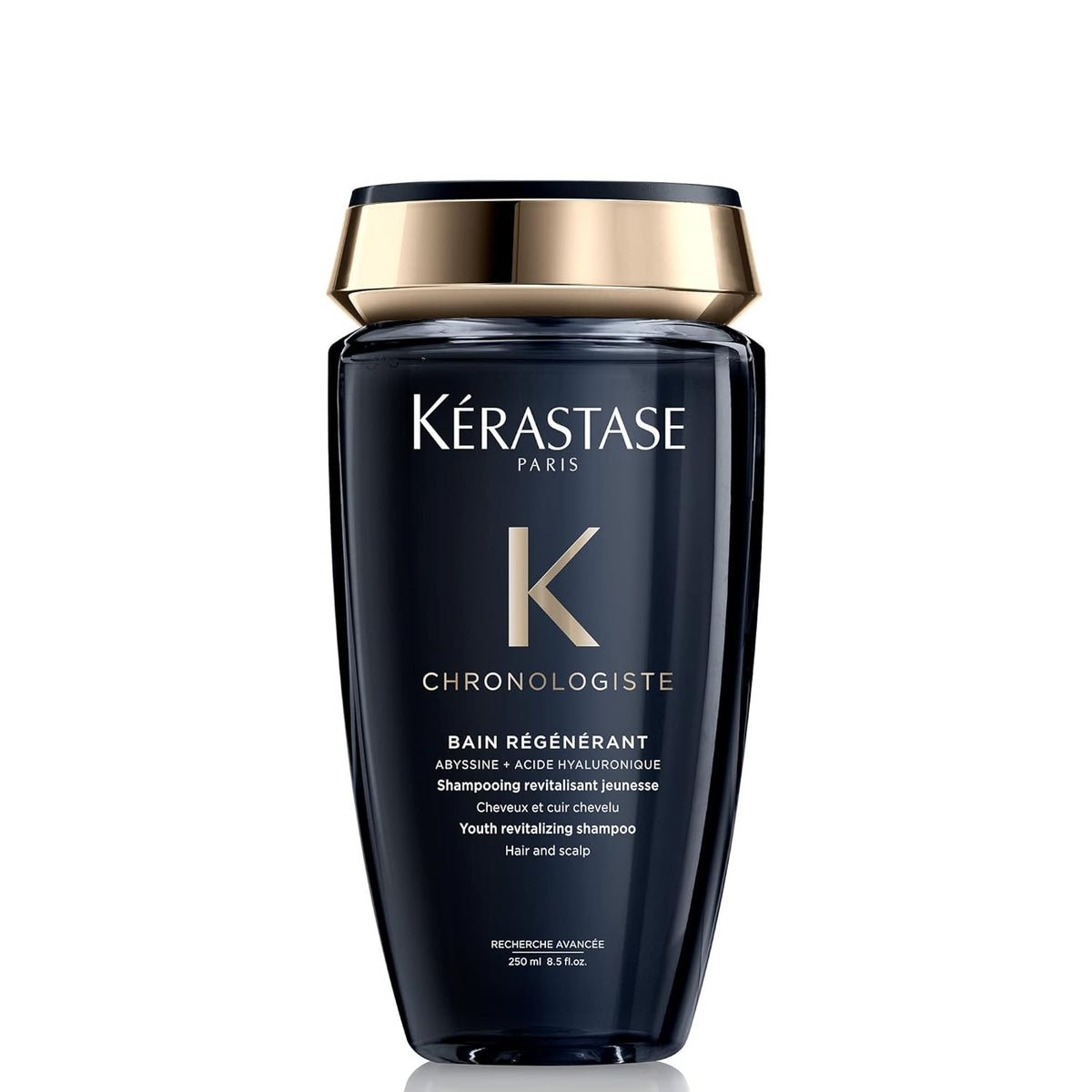 Kerastase Chronologiste Régénérant Shampoo For Dull & Sensitized Hair Types - Revitalizes Hair & Scalp, With Hyaluronic Acid & Vitamin E, 8.5 Fl Oz