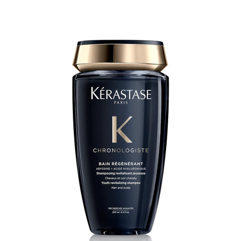 Kerastase Chronologiste Régénérant Shampoo For Dull & Sensitized Hair Types - Revitalizes Hair & Scalp, With Hyaluronic Acid & Vitamin E, 8.5 Fl Oz