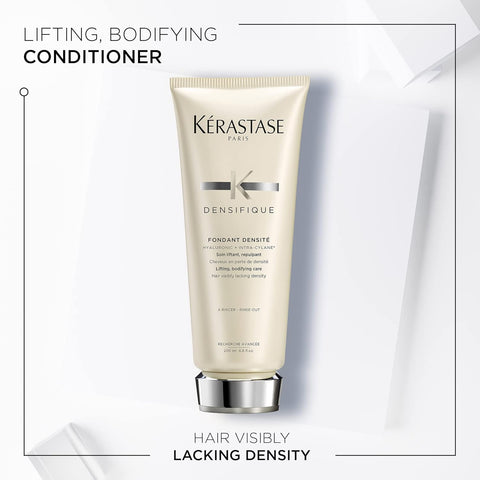 Kerastase Densifique Densité Shampoo & Conditioner Set For Fine, Thin and Thinning Hair - Thickens, Strengthens, Removes Build-Up and Adds Shine With Hyaluronic Acid