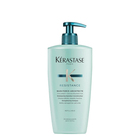 Kerastase Resistance Force Architecte Shampoo - Reconstructing Repair Shampoo For Weak and Damaged Hair, Formulated With Pro-Keratine Complex