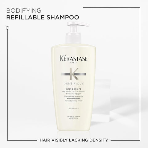 Kerastase Densifique Densité Shampoo - Thickening & Strengthening For Fine & Thinning Hair, Removes Build-Up & Adds Shine With Hyaluronic Acid