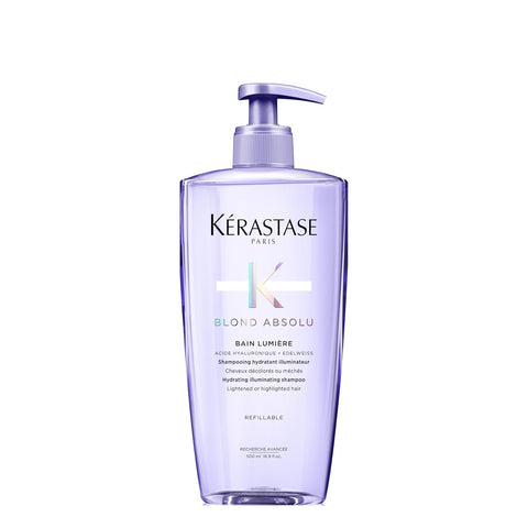 Kerastase Blond Absolu Lumière Illuminating Shampoo For Lightened & Highlighted Hair - Intensely Hydrates & Illuminates Shiny Hair, Removes Impurities & Pollution