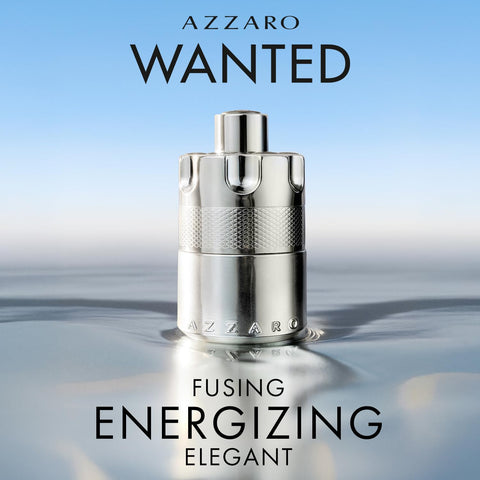 Azzaro Wanted Eau de Parfum - Energizing & Intense Mens Cologne - Woody, Aromatic & Spicy Fragrance - Fresh Notes of Juniper Berries, Sage, Vetiver - Lasting Wear - Luxury Perfumes for Men
