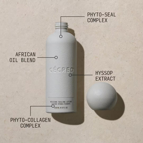 CÉCRED Moisture Sealing Lotion For those experiencing frizz, dullness, reversion (Size: 8.0 oz)