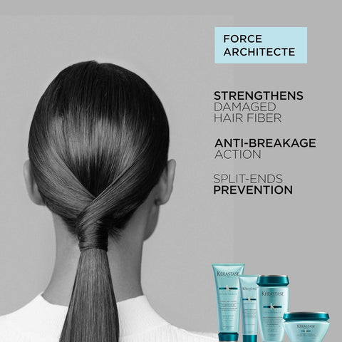 Kerastase Resistance Force Architecte Shampoo - Reconstructing Repair Shampoo For Weak and Damaged Hair, Formulated With Pro-Keratine Complex