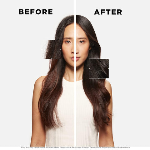 Kerastase Resistance Bain Extentioniste Shampoo - Length Strengthening Shampoo For Damaged Hair, Protects Hair and Scalp from External Aggressors