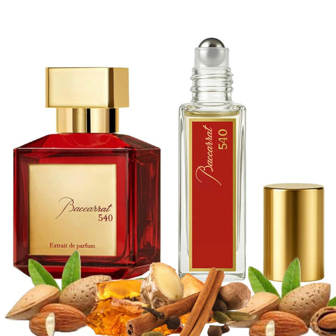 Equivalence of Baccarrat 54O Extrait de Parfum - Long Lasting Daily 12-14 Hours Perfume Oil Spray Deluxe for Men, Women 99% Same Fragrance large bottle not included (ATTAR OIL 12ML)