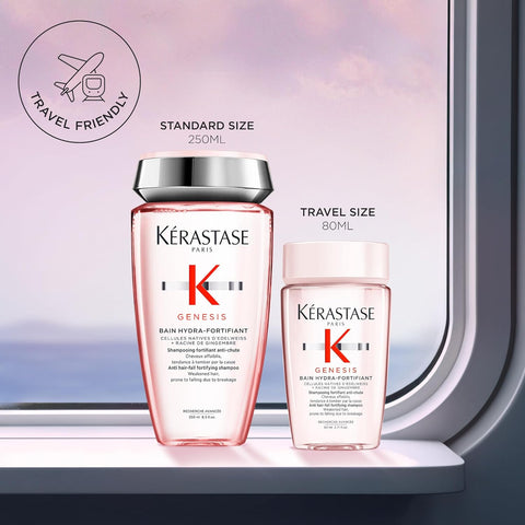 Kerastase Genesis Hydra-Fortifiant Shampoo For Weak or Damaged Hair - Anti-Breakage & Strengthening, Hydrates Hair, Silicone-Free