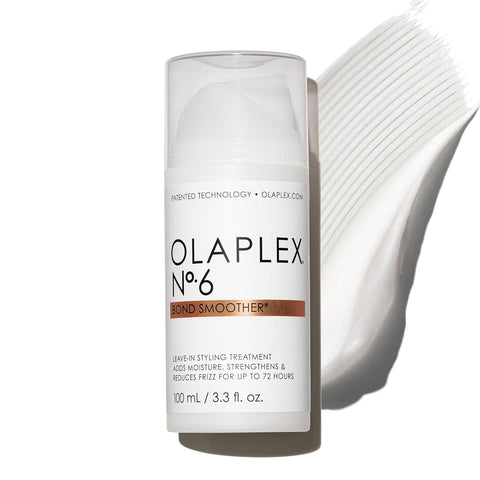 Olaplex No. 6 Bond Smoother, Leave-In Styling Hair Cream Treatment, Smooths, Conditions, & Strengthens, Frizz Control for Up to 72 Hours, For All Hair Types, 3.3 fl oz