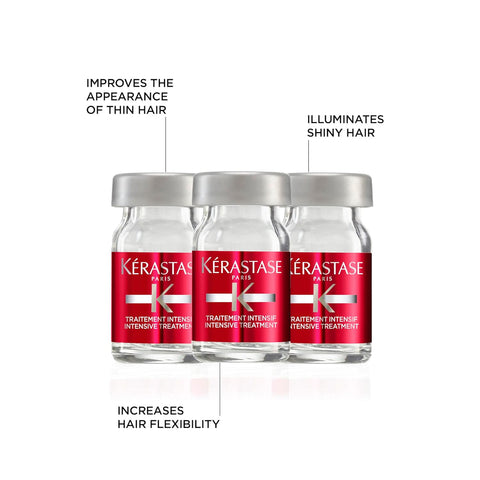 Kerastase Specifique Intensive Scalp & Thin Hair Treatment | Improves the Appearance of Thin Hair | With Amino Acid, Glycerin, and Citric Acid | For Sensitive Scalps | All Hair Types | 10 * 0.2 FL Oz