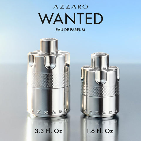 Azzaro Wanted Eau de Parfum - Energizing & Intense Mens Cologne - Woody, Aromatic & Spicy Fragrance - Fresh Notes of Juniper Berries, Sage, Vetiver - Lasting Wear - Luxury Perfumes for Men