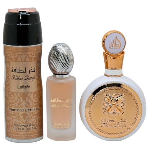 Lattafa Fakhar - Floral, Fruity Fresh, Sweet - Eau de Parfum Long-Lasting Fragrance for Women, 3.40 Ounce / 100 ml