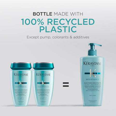 Kerastase Resistance Force Architecte Shampoo - Reconstructing Repair Shampoo For Weak and Damaged Hair, Formulated With Pro-Keratine Complex