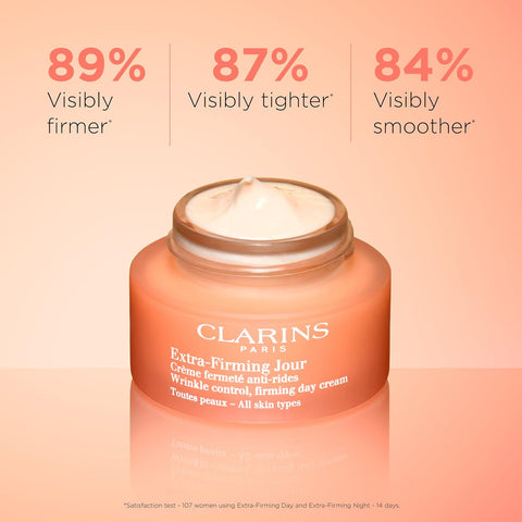 Clarins Extra-Firming Day Cream | Anti Aging Moisturizer | Skin Looks More Radiant, Visibly Firmer and Plumper After 28 Days* | Smoothes Appearance of Lines and Wrinkles | Evens Skin Tone | Hydrates
