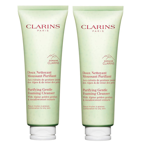 Clarins Purifying Gentle Foaming Face Cleanser | Cleanses, Purifies and Mattifies | Contains Salicylic Acid | Soap-Free | SLS-Free | Combination To Oily Skin Type