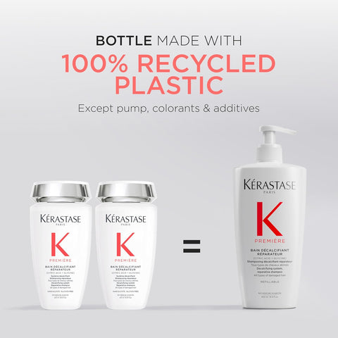 Kerastase Premiere Sulfate-Free Hair Repair Shampoo - For All Damaged Hair Types, Strengthens & Smoothes, With Citric Acid, Removes Buildup & Decalcifies