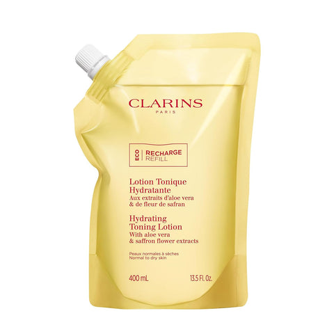 Clarins Hydrating Toning Lotion | Cleanses, Tones, Hydrates and Balances Skin's Microbiota |Plant-Based Ingredients, Including Aloe Vera | Alcohol-Free | Normal to Dry Skin Types