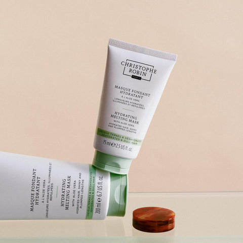 Christophe Robin Hydrating Melting Mask With Aloe Vera for Dry, Dull Hair - Lighweight- Travel Size 2.5 fl. oz