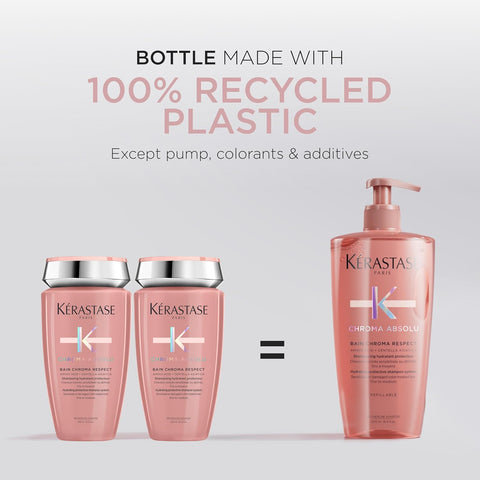kerastase Chroma Absolute Chroma Respect Shampoo For Sensitized or Damaged Color-Treated Hair - Protects and Hydrates Fine To Medium Hair with Glycerin and Hyaluronic Acid