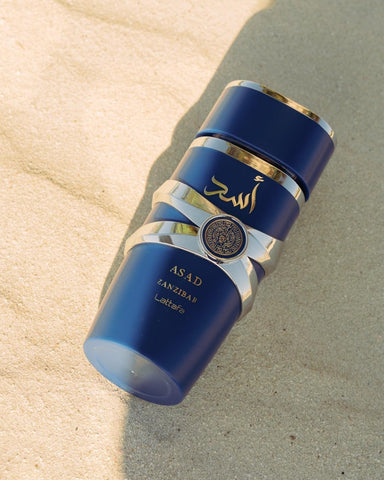 Lattafa Asad Zanzibar - Fresh, Spicy, Vanilla, Coconut - Eau de Parfum Long-Lasting Fragrance for Men, 3.40 Ounce / 100 ml
