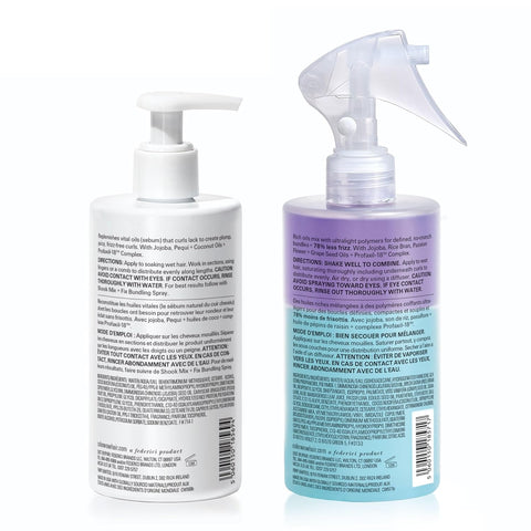 COLOR WOW Best Anti-Frizz Curl Styling Set - The ultimate curl styling 'power couple', Curl Wow SHOOK Spray and FLOETRY Serum for super hyrated, silky-soft, weightless, defined, frizz-free curls
