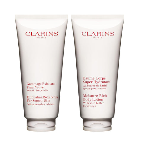 Clarins Moisture-Rich Body Lotion | Intensely Hydrates | Nourishes, Softens and Smoothes | Non-Greasy and Fast Absorbing | 88% Natural Ingredients | Body Cream With Shea Butter | For Dry Skin Types