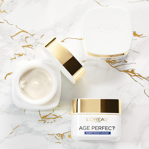 L'Oreal Paris Age Perfect Cell Renewal Anti-Aging, Anti-Wrinkle Night Moisturizer with Antioxidants 1.7 oz
