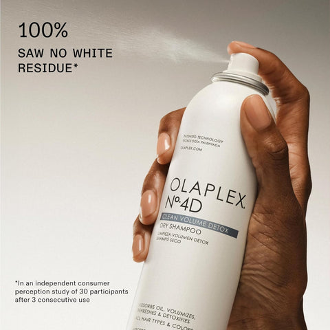 Olaplex No. 4D Clean Weightless Volume Dry Shampoo, Detoxifies Scalp, Neutralizes Odor, Leaves Hair Feeling Clean, For All Hair Types, 6.3 oz