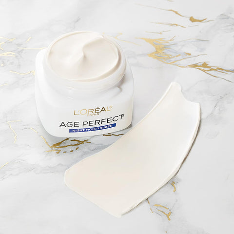 L'Oreal Paris Age Perfect Cell Renewal Anti-Aging, Anti-Wrinkle Night Moisturizer with Antioxidants 1.7 oz