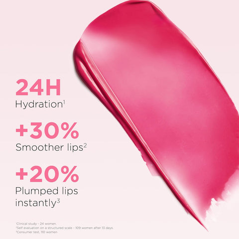 Clarins Lip Oil Balm | Nourishes, Hydrates, and Visibly Plumps | Natural Look | Sheer Finish and Shine | 99% Skincare Formula and 96% Natural Ingredients | Contains Hydrating Peptide | 0.1 Ounce