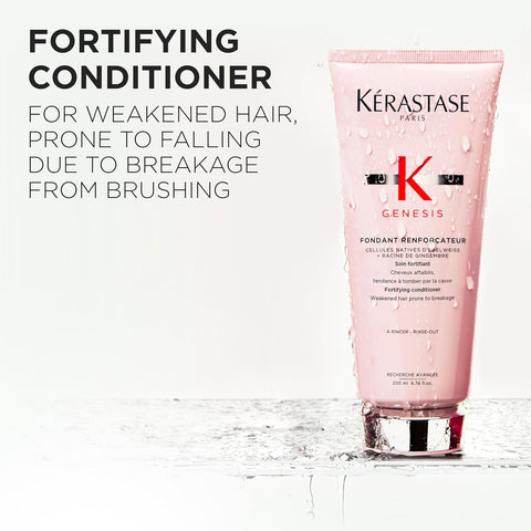 Kerastase Genesis Strengthening Fondant Renforcateur Conditioner - For Weak or Damaged Hair, Detangles & Hydrates, For Normal to Dry Hair