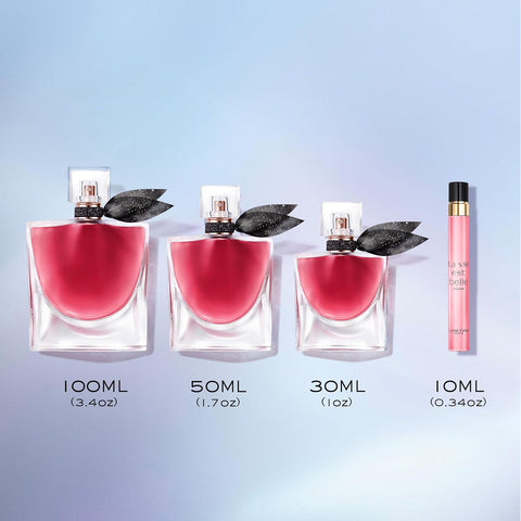 Lancôme La Vie Est Belle L'Elixir Eau de Parfum Refillable Duo - Raspberry, Violet & Cocoa Butter - Floral Women's Perfume Including 1.7 Fl Oz & Refill 3.4 Fl Oz
