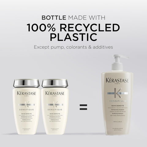 Kerastase Densifique Densité Shampoo - Thickening & Strengthening For Fine & Thinning Hair, Removes Build-Up & Adds Shine With Hyaluronic Acid