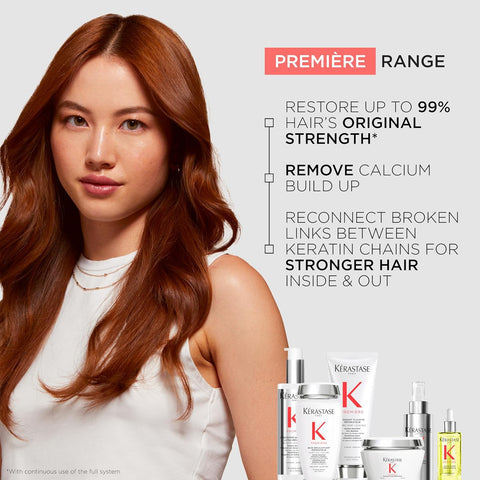 Kerastase Premiere Sulfate-Free Hair Repair Shampoo - For All Damaged Hair Types, Strengthens & Smoothes, With Citric Acid, Removes Buildup & Decalcifies