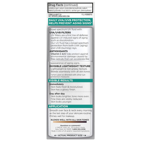 L'Oreal Paris Bright Reveal Niacinamide Dark Spot Serum + Broad-Spectrum SPF 50 Daily UV Lotion + Moisturizer Samples
