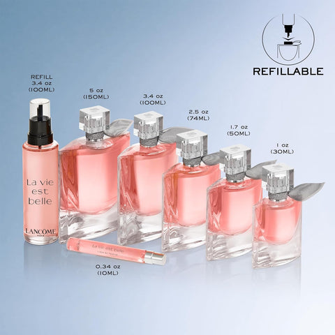La Vie Est BLancôme elle Eau de Parfum - Long Lasting Fragrance with Notes of Iris, Earthy Patchouli, Warm Vanilla & Spun Sugar - Floral & Sweet Women's Perfume