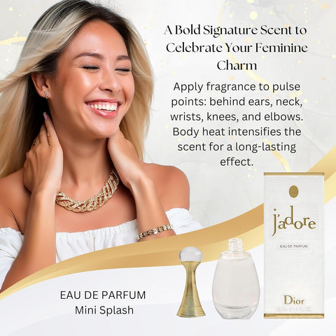 J'adore by Christian Dior Perfume for Women EDP Mini Travel Splash, 5 ml