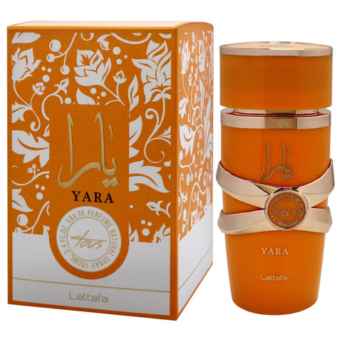 Lattafa Yara - Vanilla, Gourmand, Fruity, Floral - Eau de Parfum Long-Lasting Fragrance for Women, 3.40 Ounce / 100 ml