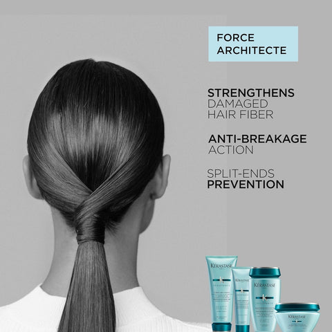 Kerastase Resistance Force Architecte Shampoo - Reconstructing Repair Shampoo For Weak and Damaged Hair, Formulated With Pro-Keratine Complex
