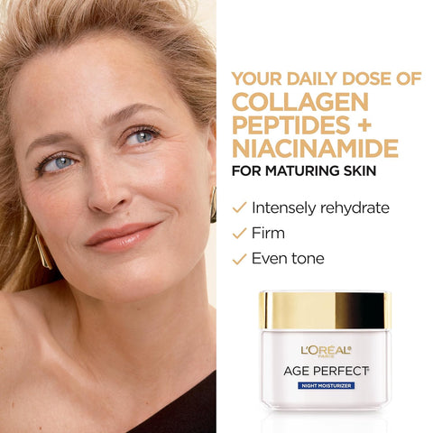 L'Oreal Paris Age Perfect Cell Renewal Anti-Aging, Anti-Wrinkle Night Moisturizer with Antioxidants 1.7 oz